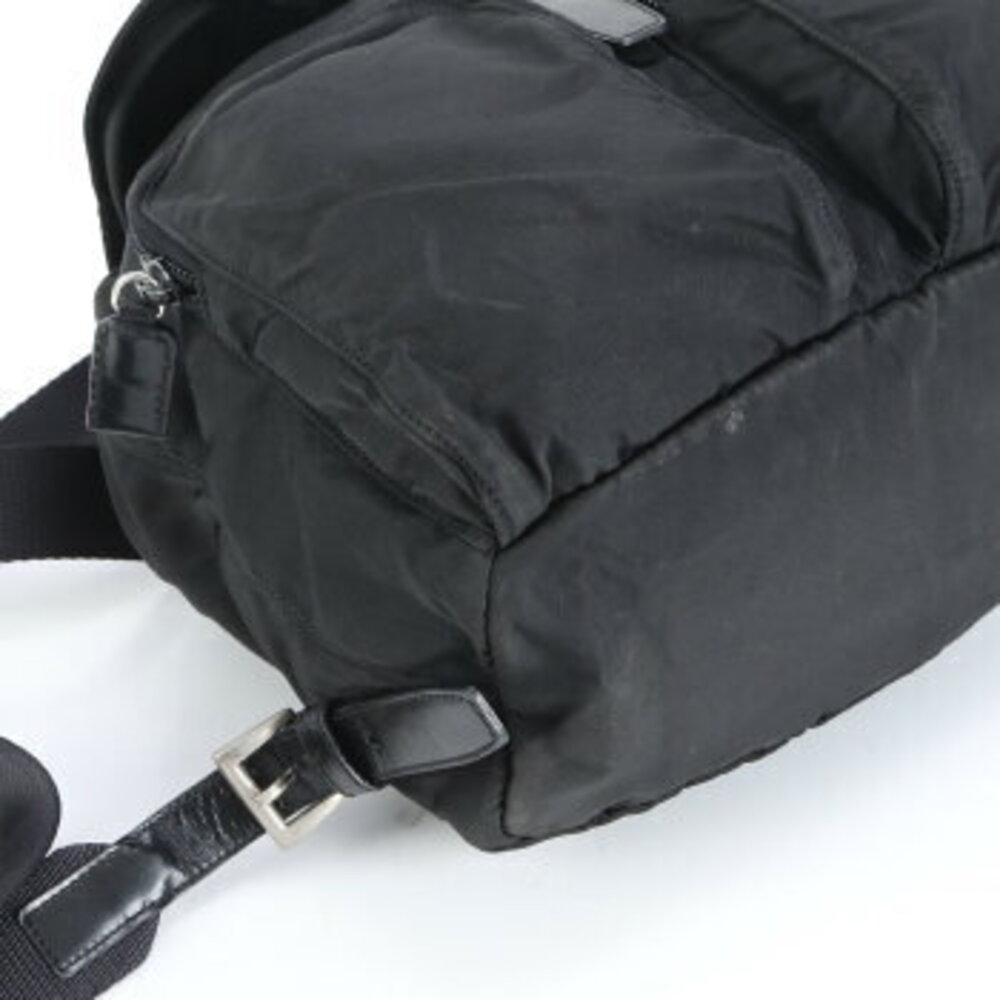 Prada Tessuto triangle logo leather backpack - Picture 4 of 9